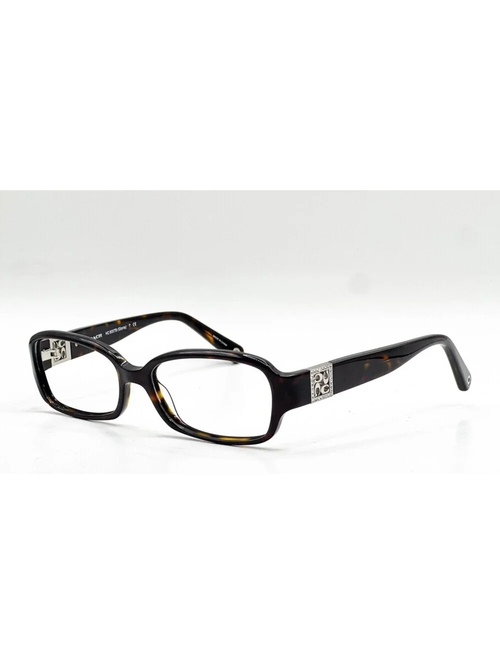 Coach HC 6007B 5001 Dark Tortoise Rectangle Authentic Eyeglass Frames 52-16